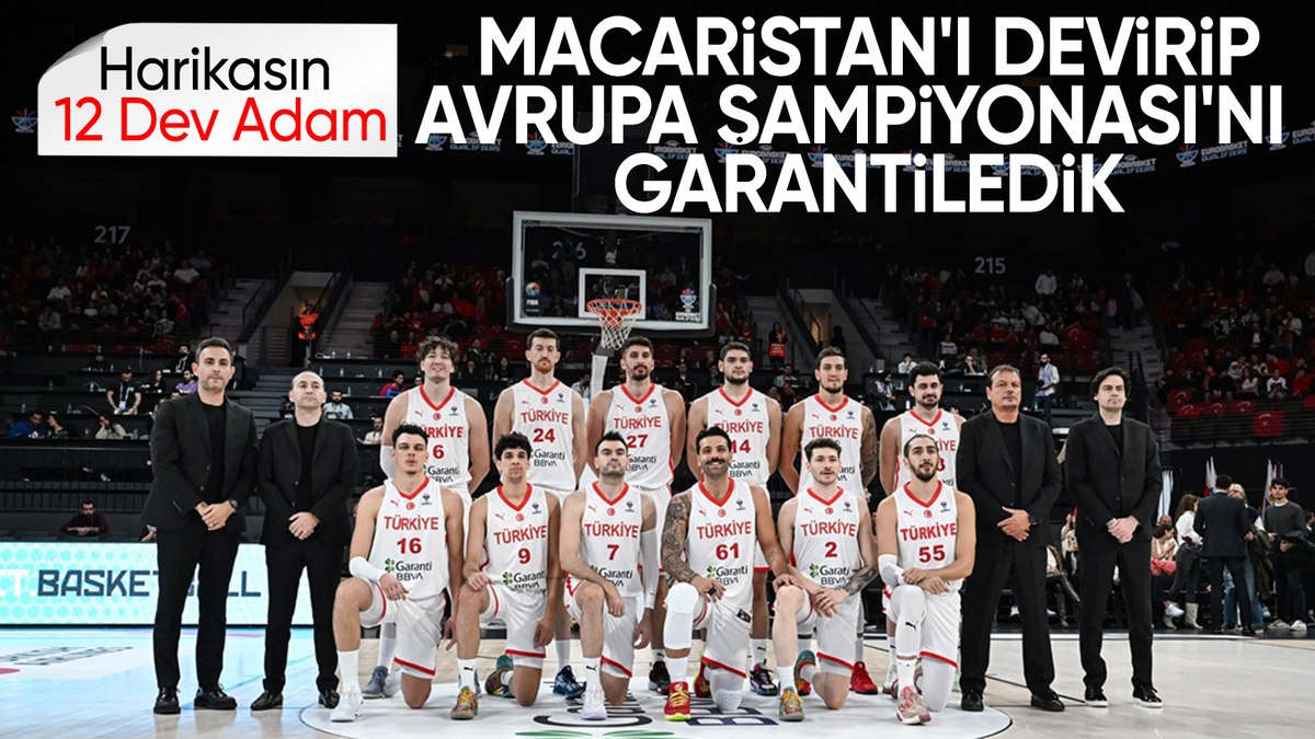 A Milli Erkek Basketbol Takımı, Avrupa Şampiyonası’nı garantiledi