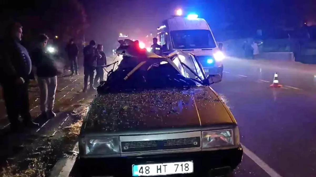 Alkollü Sürücü Kamyona Çarptı