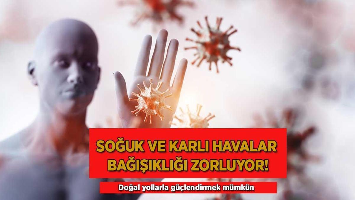 Soğuk ve karlı havalar bağışıklığı zorluyor! Doğal yollarla güçlendirmek mümkün