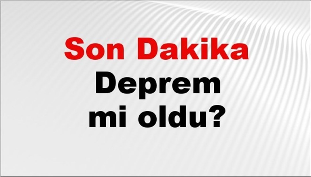 Son dakika İzmir’de deprem mi oldu? Az önce deprem İzmir’de nerede oldu? İzmir deprem Kandilli ve AFAD son depremler listesi 15 Nisan 2025